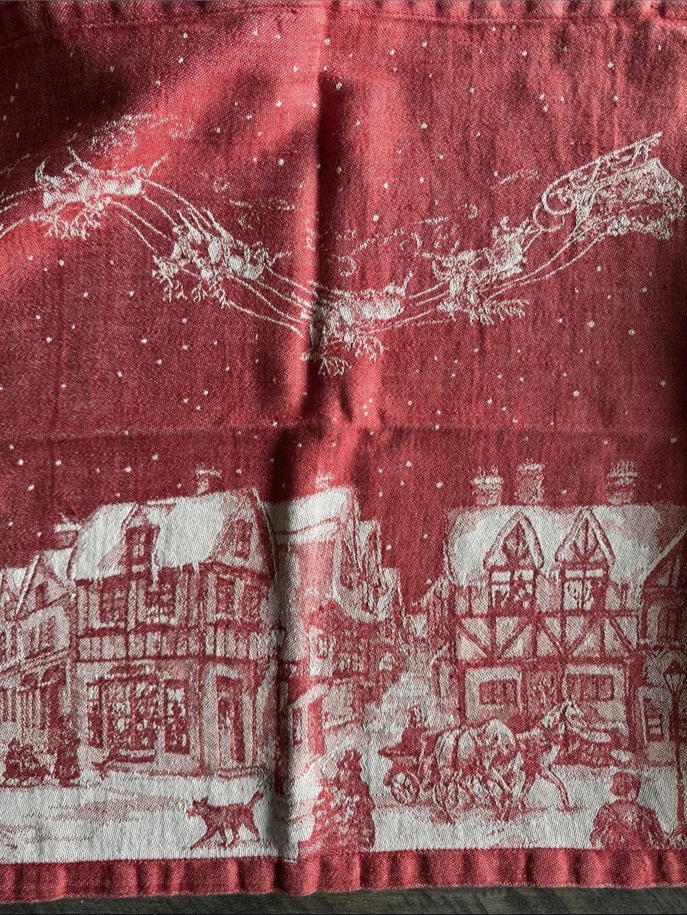Williams Sonoma *similar pattern to** “twas the night Before Christmas” linen &